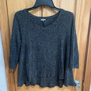 🖤5 for $20- Sonoma Woman’s gray v-neck sweater size PXL 3/4 sleeve
